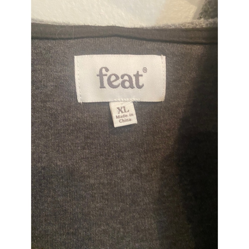 Feat BlanketBlend Zip Up Hoodie Hazy Black Unisex XL FEAT-UBBHZU-HBZXL NWT - Picture 5 of 6